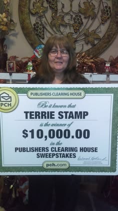 Terry Stamp — $10,000