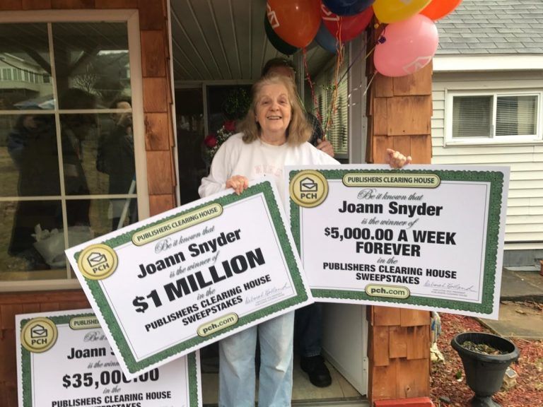 Joann Snyder — $1,000,000 & $5,000 A Week For Life & $35,000 